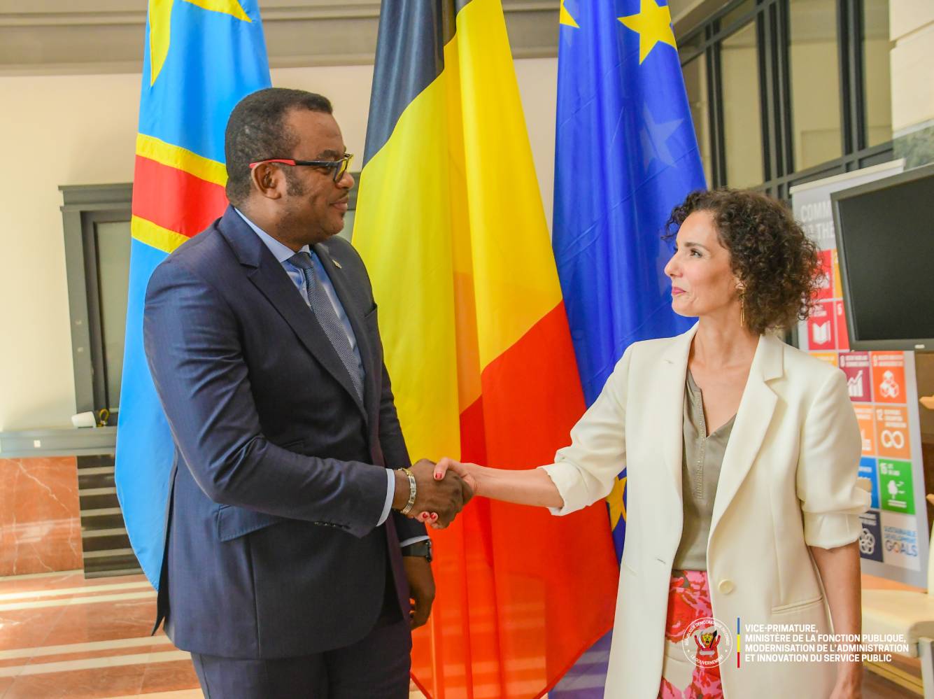 Redynamisation de la coopération administrative entre la Belgique et la RDC : Le VPM Lihau et la Ministre belge des Affaires Étrangères se réunissent pour renforcer les liens bilatéraux