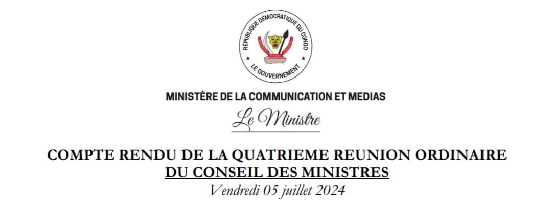 le Conseil des Ministres a examiné et approuvé deux notes d'information présentées par Son Excellence Jean-Pierre Lihau, Vice-Premier Ministre en charge de la Fonction Publique.