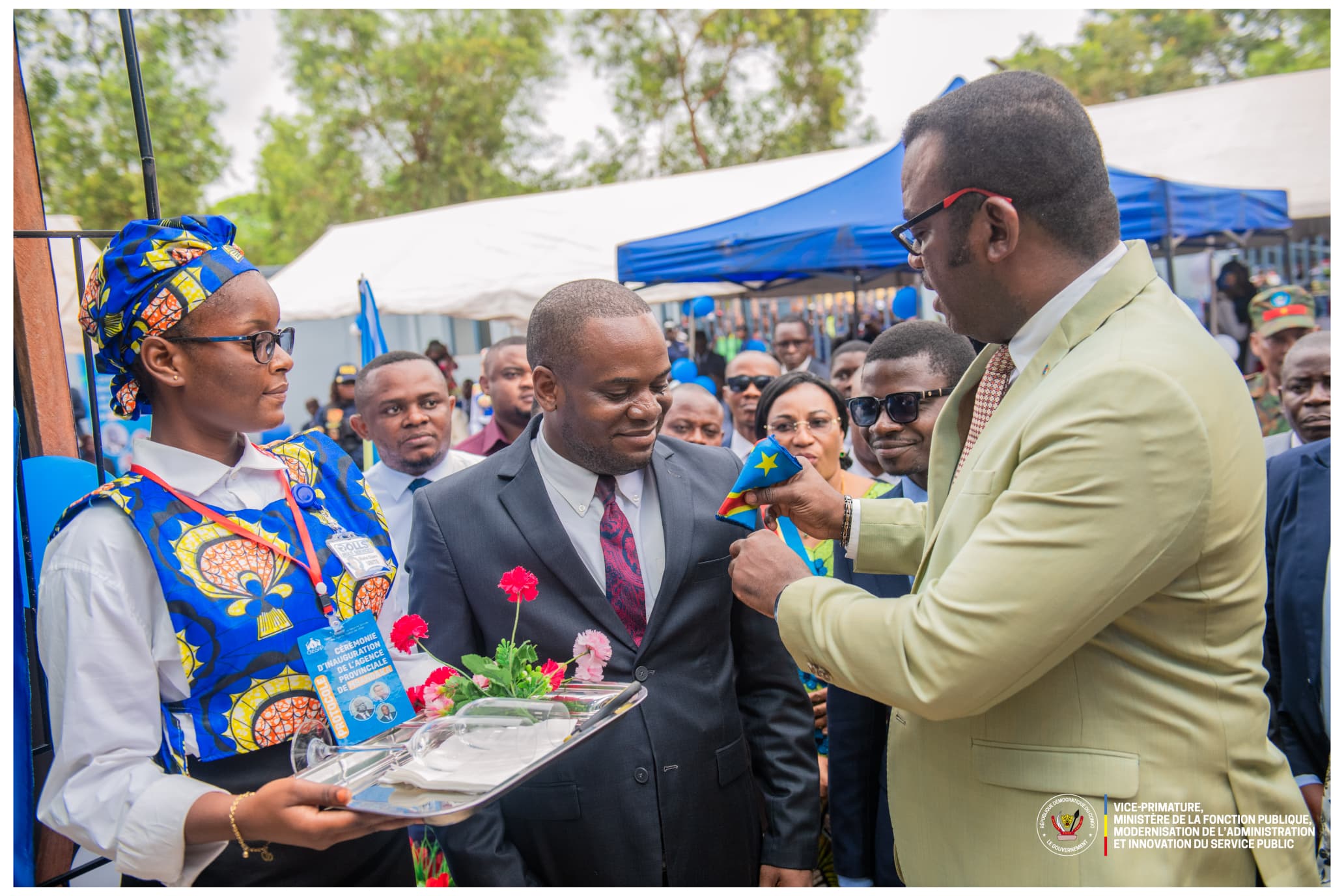 Le VPM Jean-Pierre Lihau inaugure l'agence provinciale de la CNSSAP de Mbandaka