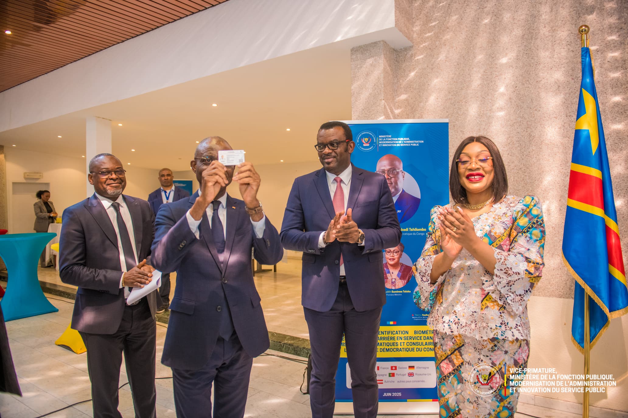 Bruxelles : Lancement officiel des opérations d’identification biométrique des agents et fonctionnaires congolais en poste à l’étranger